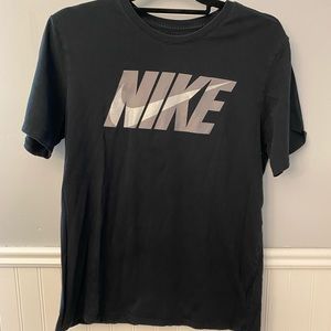 The Nike Tee Medium Black w/ Gray Logo